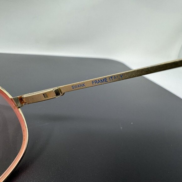 Vintage SWANK Frame Gold Pink Violet very small Aviator 656 882 Rare 50 [] 16 - Picture 6 of 13